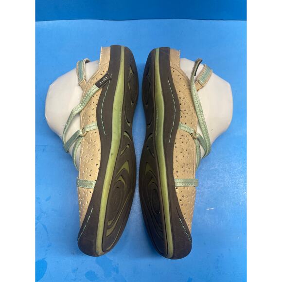 J-41 Women's Shoes Adventure All Terra Terrain Strappy Sport 9 Beige Turquoise - Picture 7 of 13